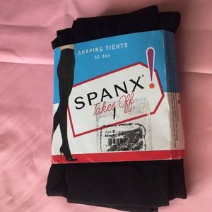 SPANX shaping tights color black size D